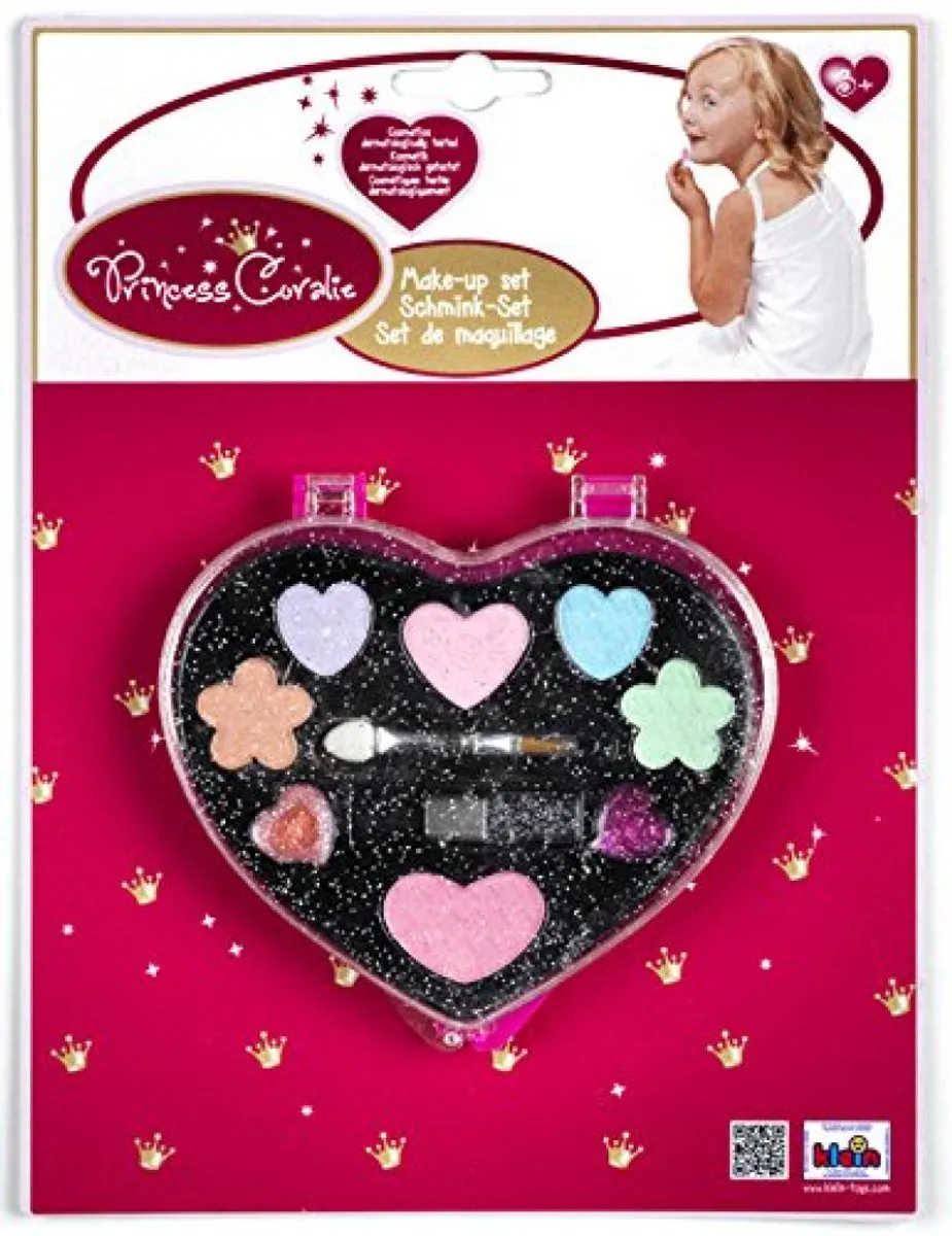 Klein Toys Princess Coralie Make-up Hart 3-delig - Roze/Zwart