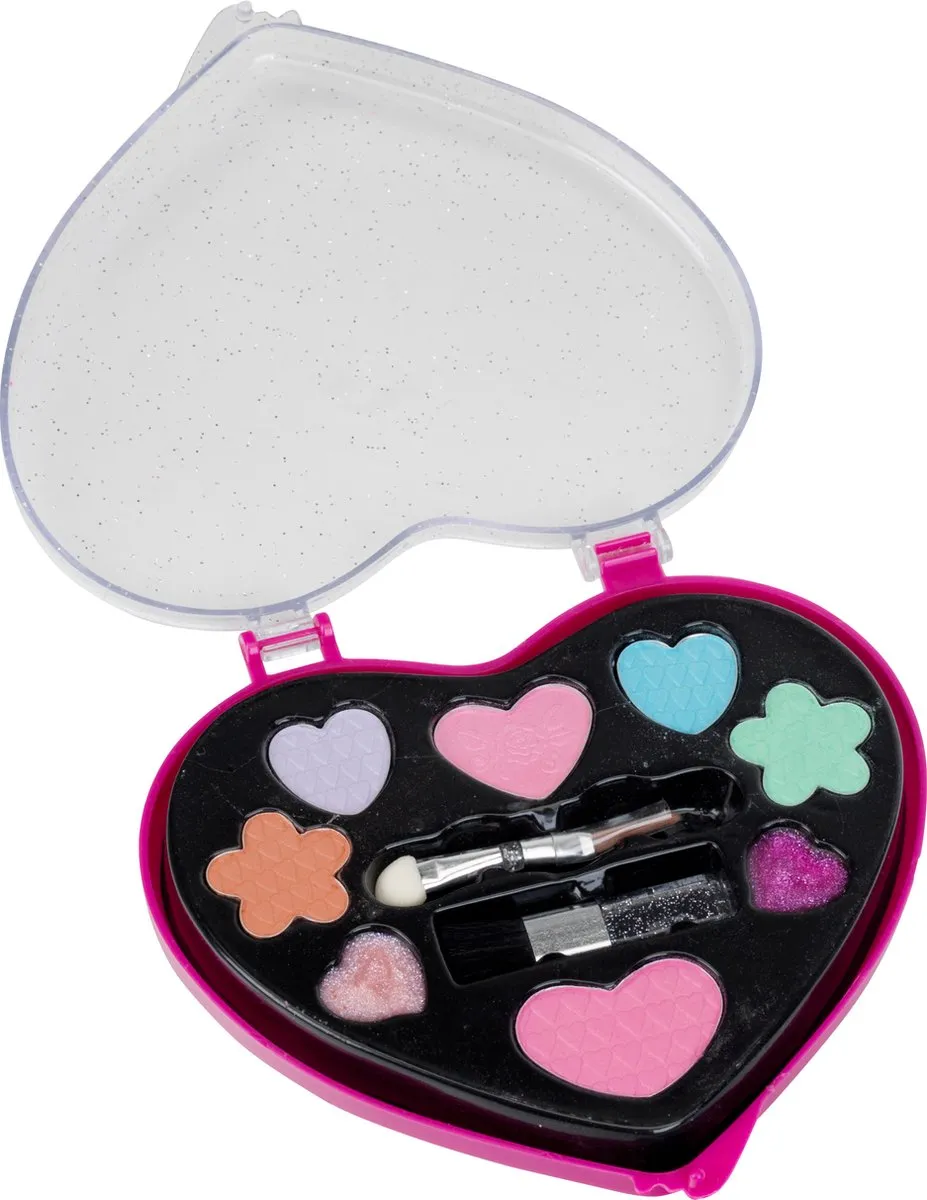 Klein Toys Princess Coralie Make-up Hart 3-delig - Roze/Zwart