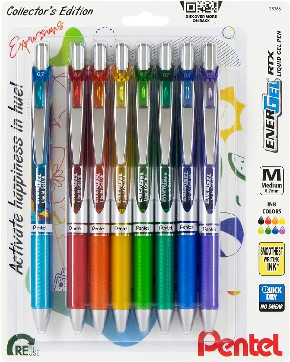 Pentel EnerGel RTX BL77XHAPBP8M Gelpennen 0.7mm