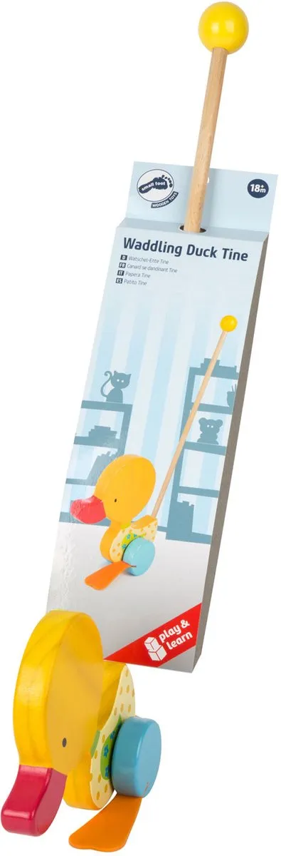 Small Foot Houten Duwfiguur Eend Tina - 3357