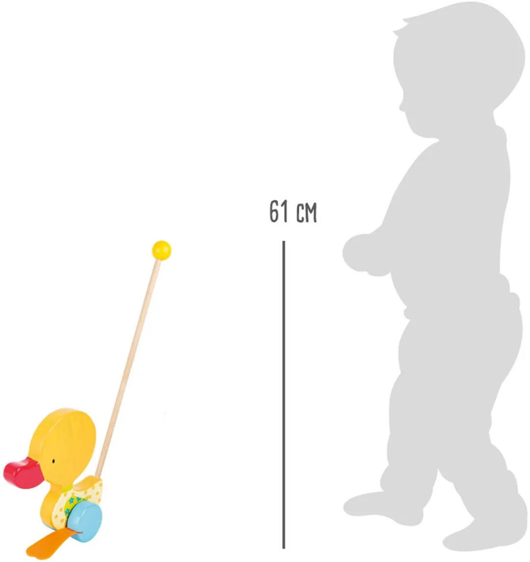 Small Foot Houten Duwfiguur Eend Tina - 3357