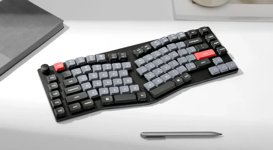 Keychron K15 Pro Ergonomisch Toetsenbord - Alice Layout - Zwart