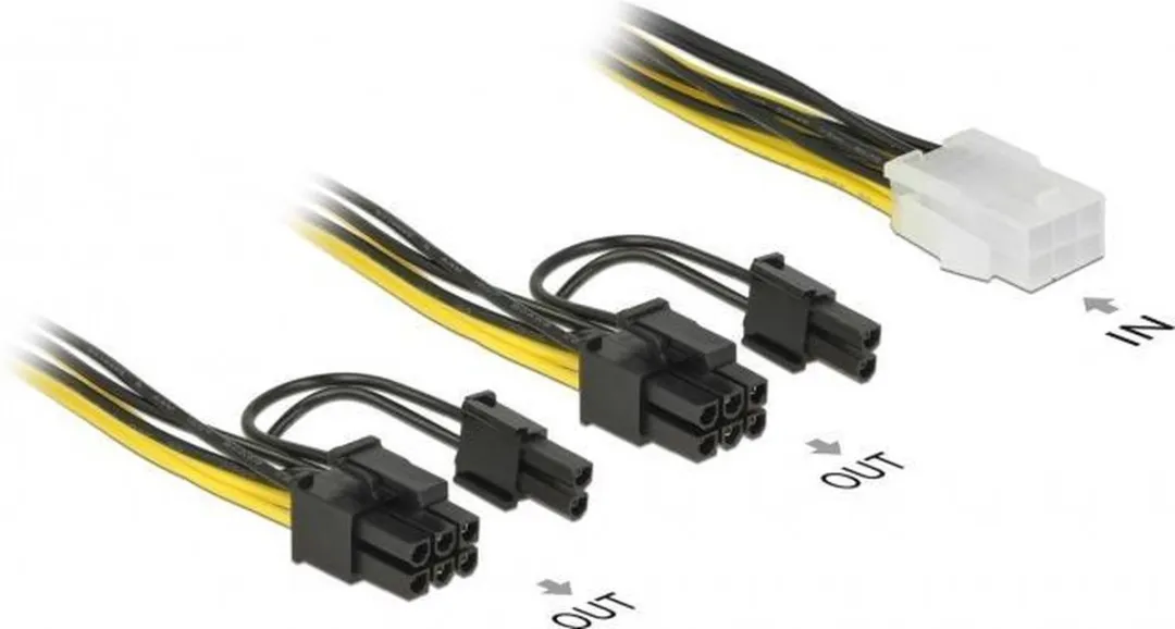 Delock PCIe Voedingskabel 85452