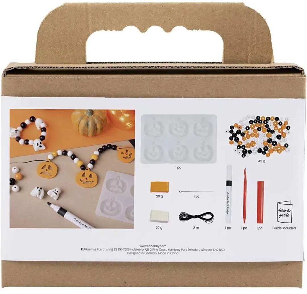 Creativ Company Mini Halloween Hobbyset Halsketting & Armband - Multicolor