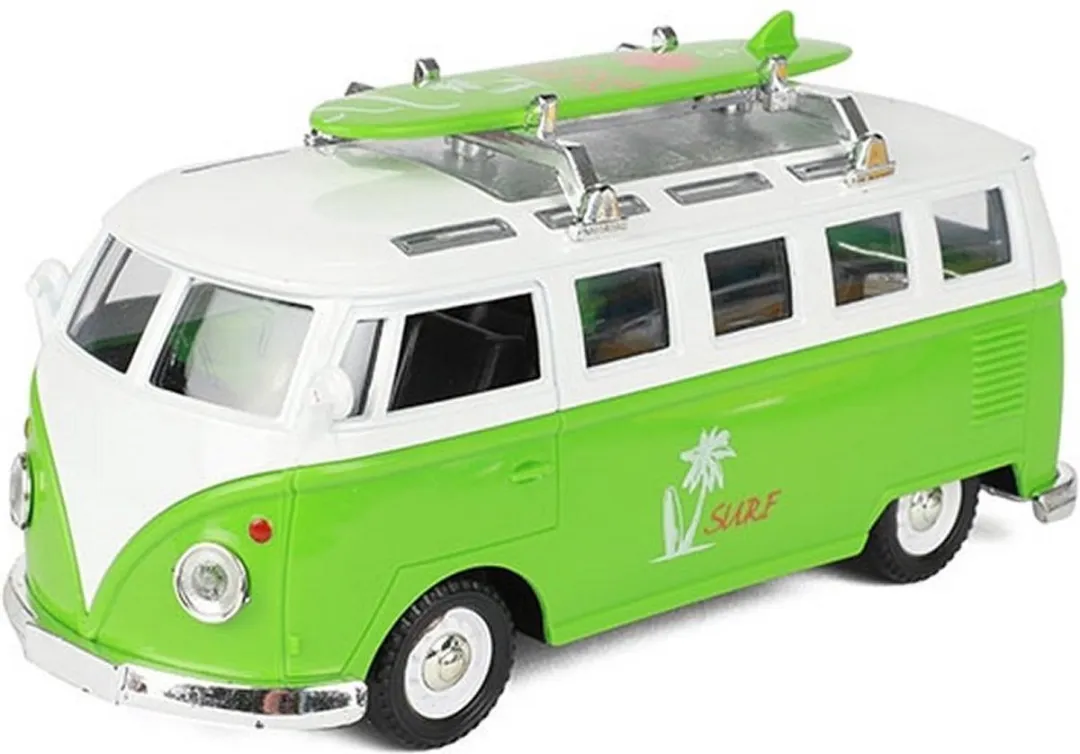 Toi-Toys Metal VW Bus Licht & Geluid - Multicolor
