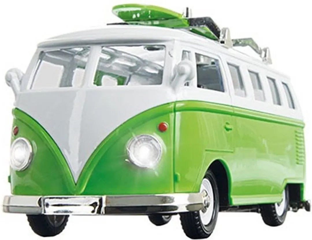 Toi-Toys Metal VW Bus Licht & Geluid - Multicolor