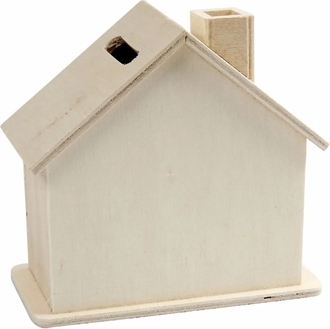 Creativ Company Spaarpot Huisje Beige - 10cm