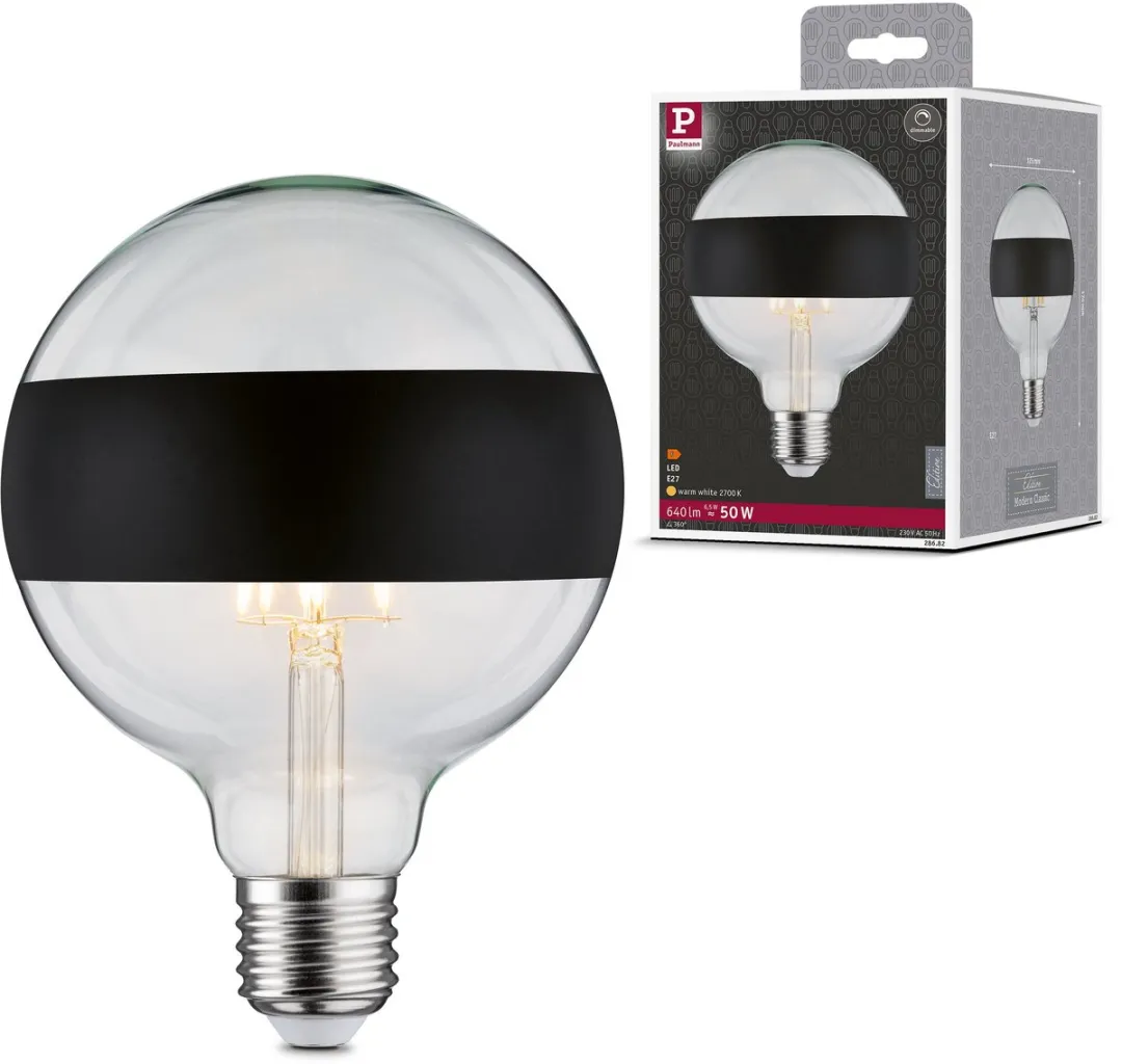 Paulmann Modern Classic Edition LED Ringspiegel E27 640lm 6.5W 2700K - Zwart mat