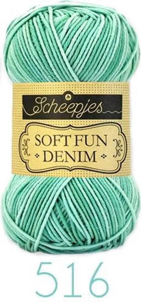Scheepjes Softfun Denim 516 - 50g - Groen