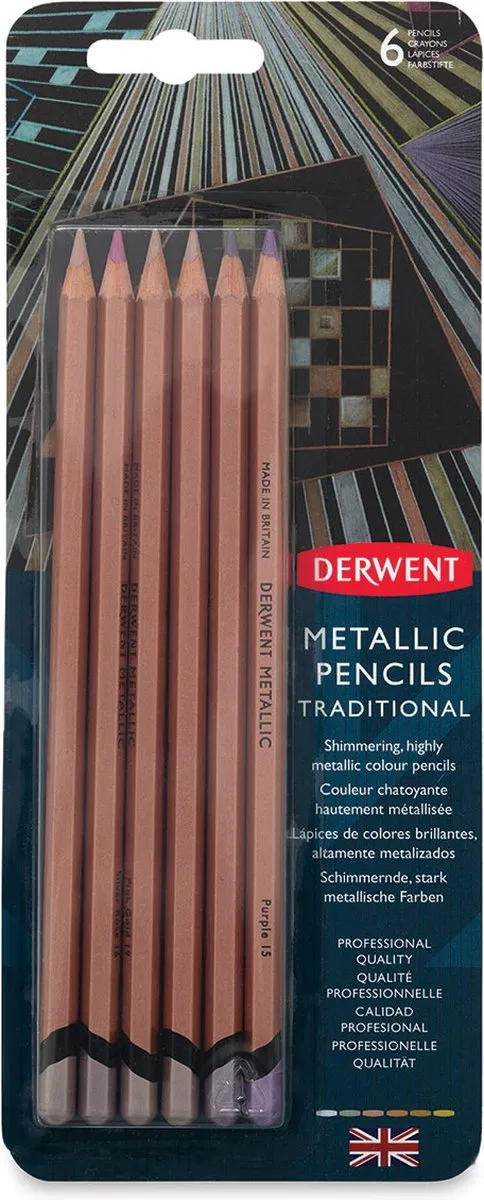 Derwent Metallic Pencil Set