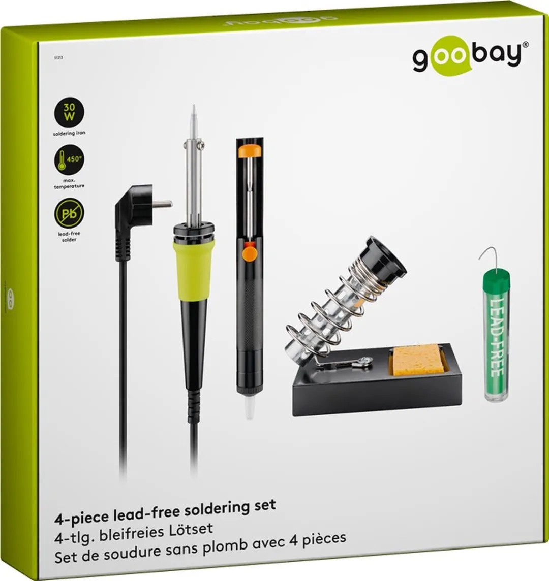 Goobay Elektrische Soldeerset 30W - met desoldeerpomp