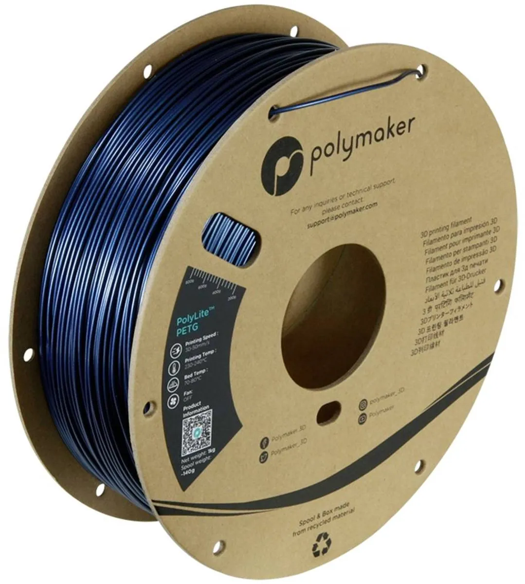 Polymaker PolyLite PETG Filament 1.75mm - 1000g - Hittebestendig
