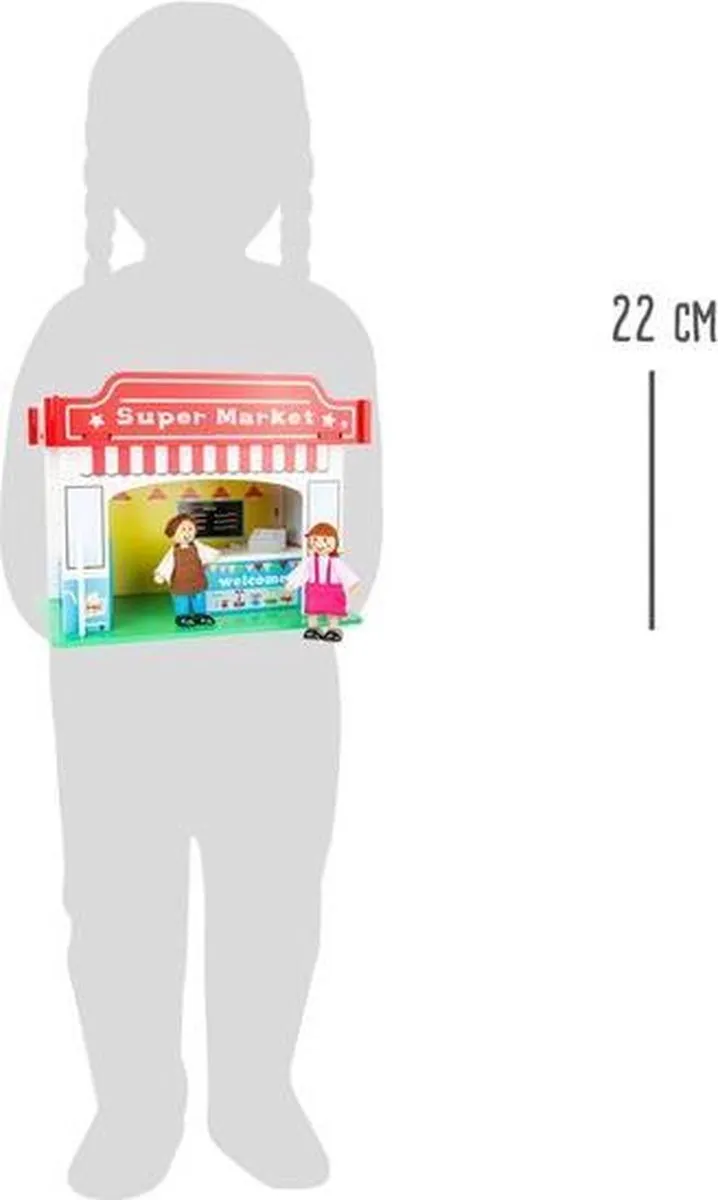 Small Foot Speelhuis Supermarkt - Houten Poppenhuisaccessoires Multicolor - afbeelding 6 van 6