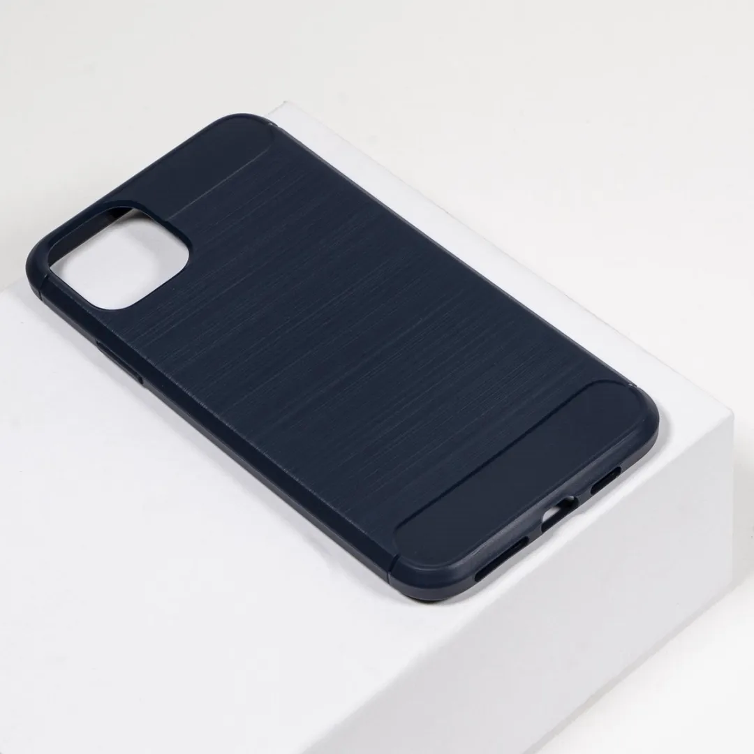 BMAX Carbon Soft Case iPhone 11 Pro - Blauw