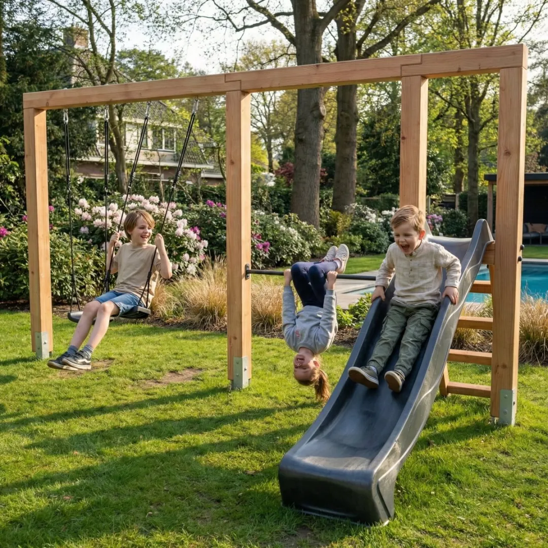 EXIT Linea Massiv 140 Houten Schommel - Naturel