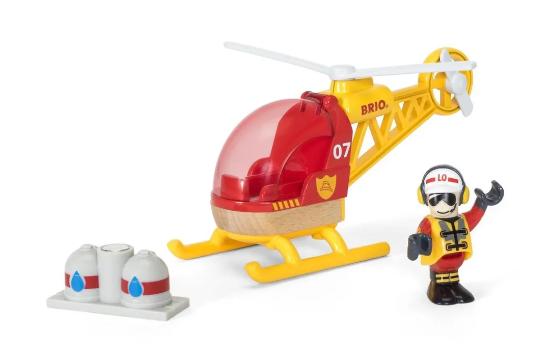BRIO Brandweer Helikopter 33797 - Rood/Geel