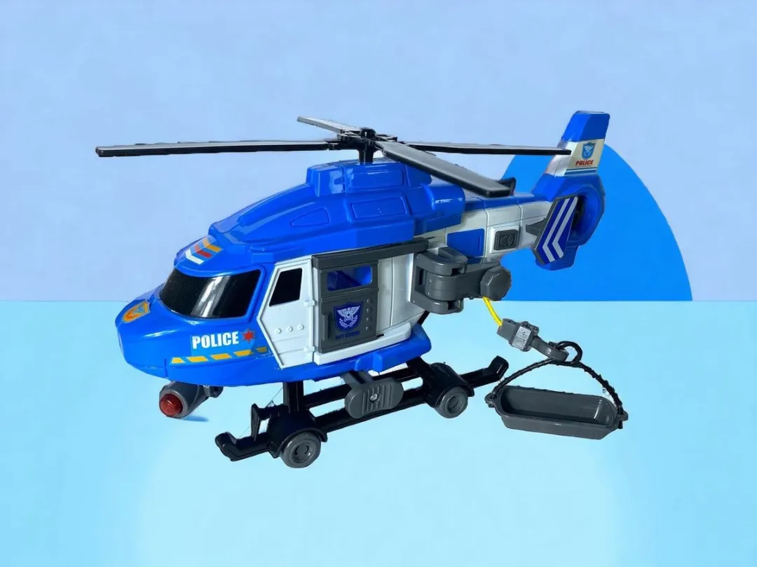 698 Jian Sheng Toys Reddingshelikopter JS128B - Politie - Blauw