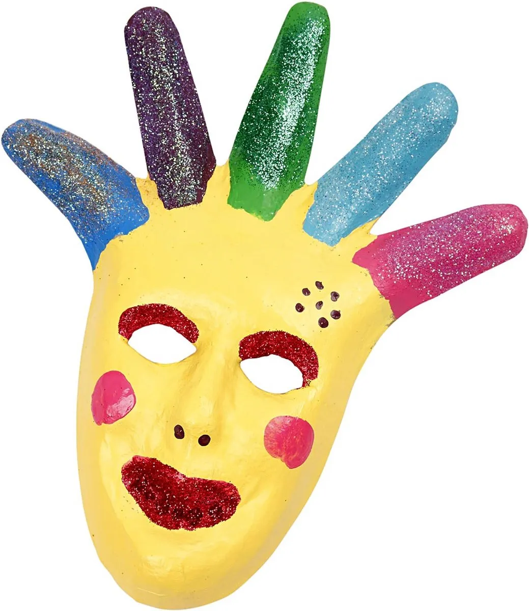 Creativ Company Creotime Maskers Papier-maché - 6 Stuks