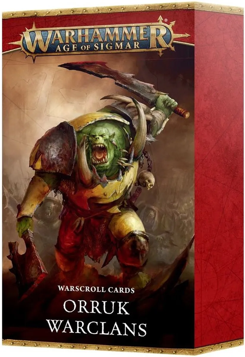 Games Workshop Warhammer Age of Sigmar Orruk Warclans Warscroll Cards 43 Stuks