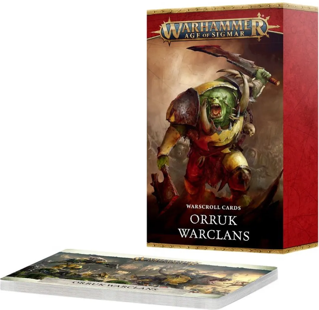 Games Workshop Warhammer Age of Sigmar Orruk Warclans Warscroll Cards 43 Stuks