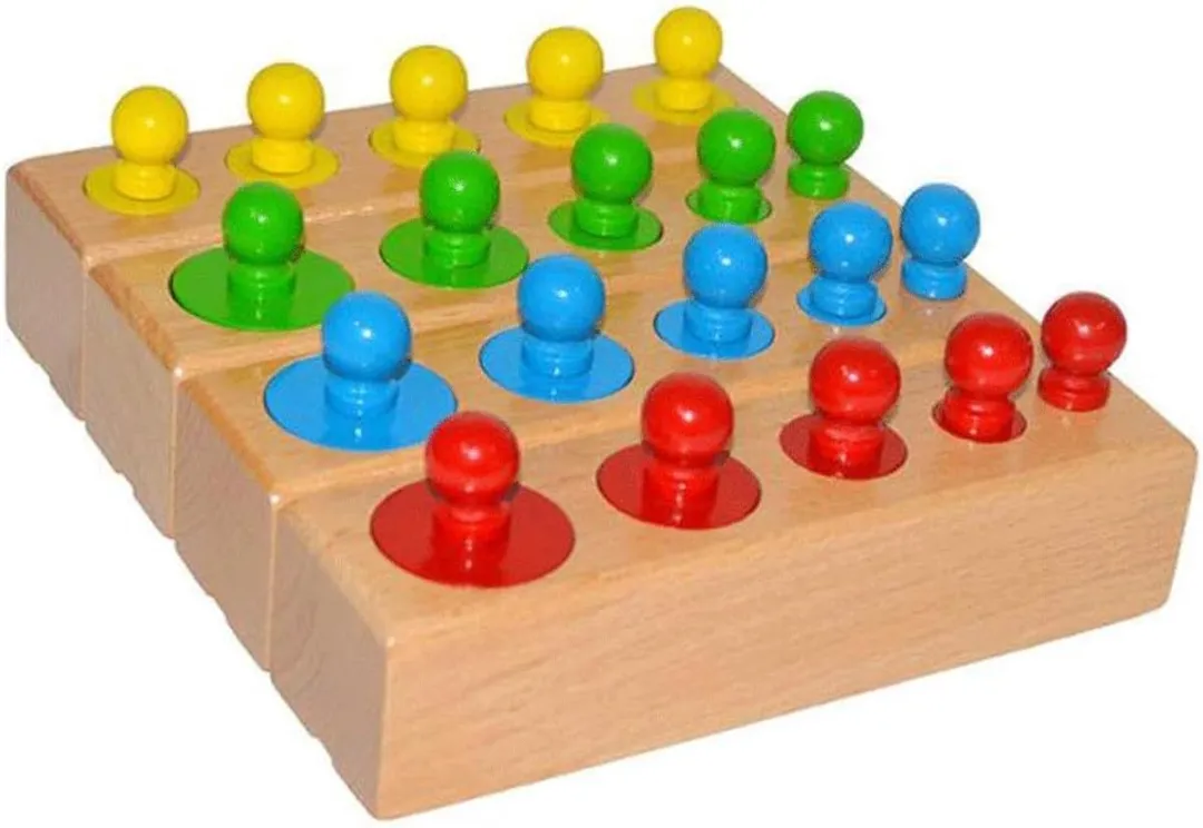 LiasToys Houten Cilinder Blokken Puzzle