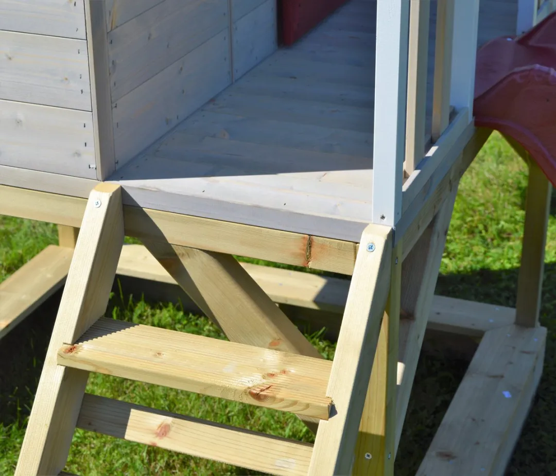Wendi Toys WTM8 Houten Speelhuis - Rood/Bruin