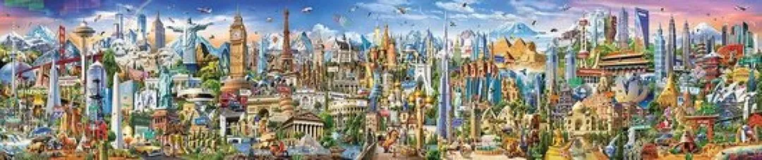 Educa De Wereld Rond 42000 Legpuzzel - 7x6000 Stuks - Meerkleurig