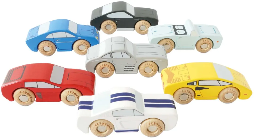Le Toy Van Houten Sportauto Multicolor - 410TV445 - afbeelding 6 van 6