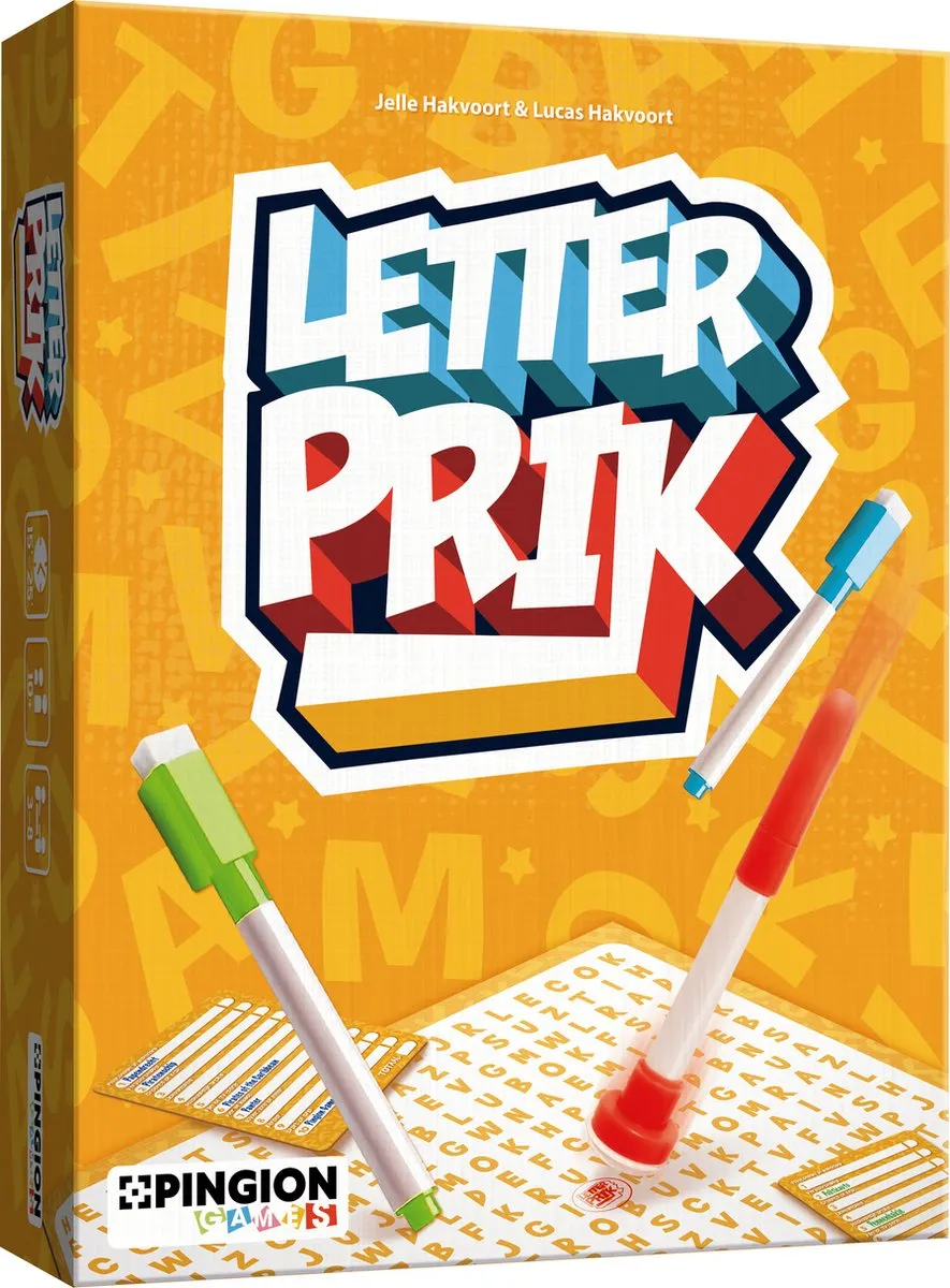 Pingion Games - Letterprik - Bordspel - Voor het hele gezin - Familiespel - Cadeau - Gezelschapspel