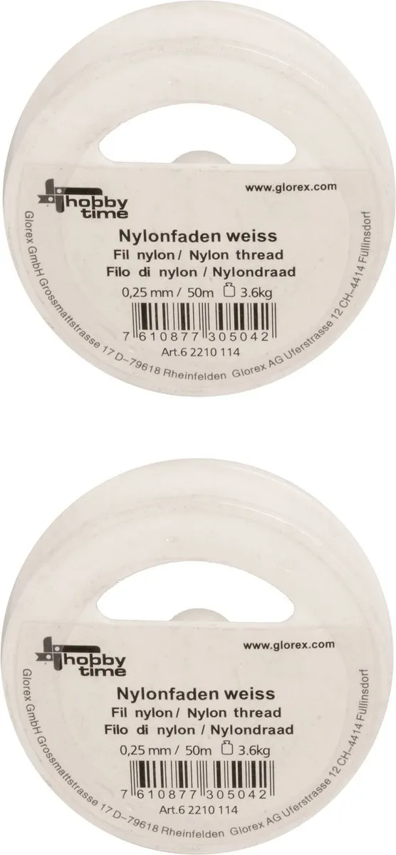Glorex Hobby Nylon Draad 0.25mm