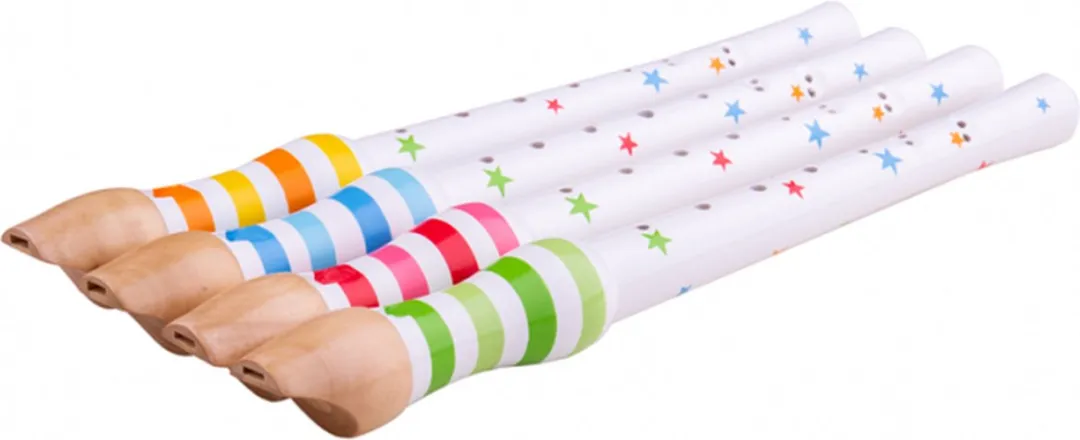 BIGJIGS Blokfluit 12-delig - Meerdere kleuren