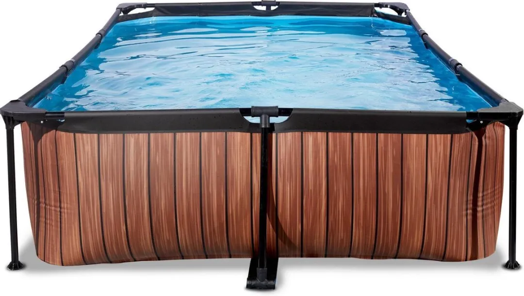EXIT Wood Zwembad 300x200x65cm - 3700L - Bruin
