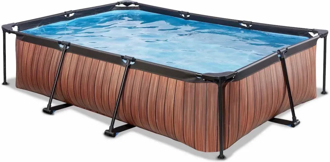 EXIT Wood Zwembad 300x200x65cm - 3700L - Bruin