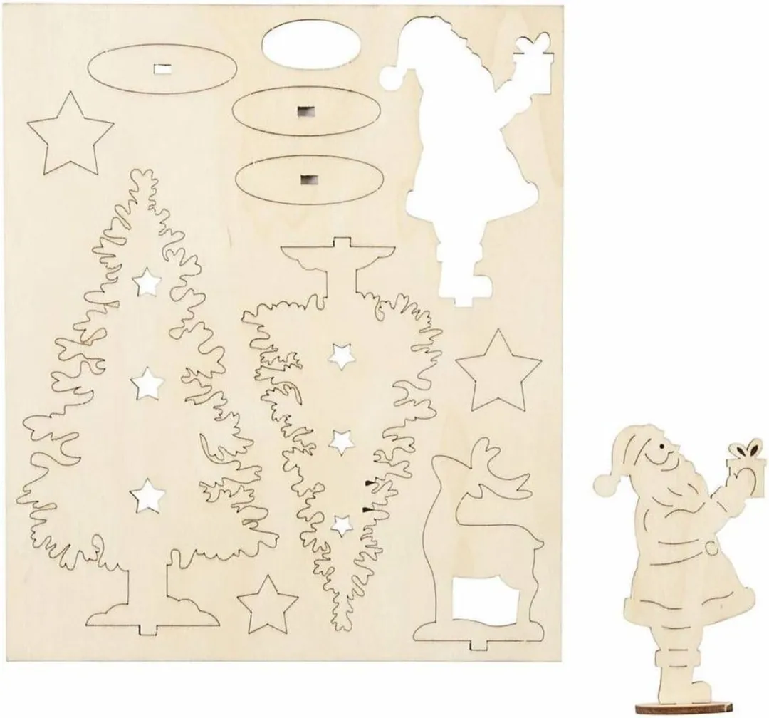 ThimbleToys DIY Kerst Figuren Hobbypakket - Veelkleurig