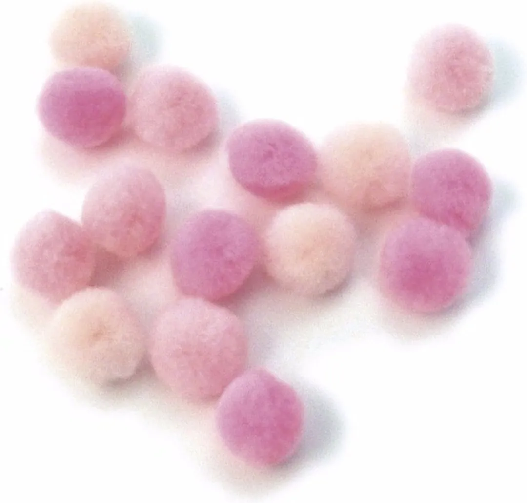 Rayher Knutsel Pompons Roze 15mm