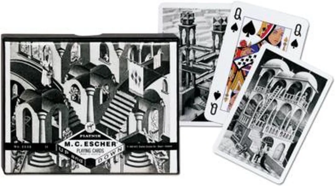 Piatnik Escher Up & Down Speelkaarten Double Deck