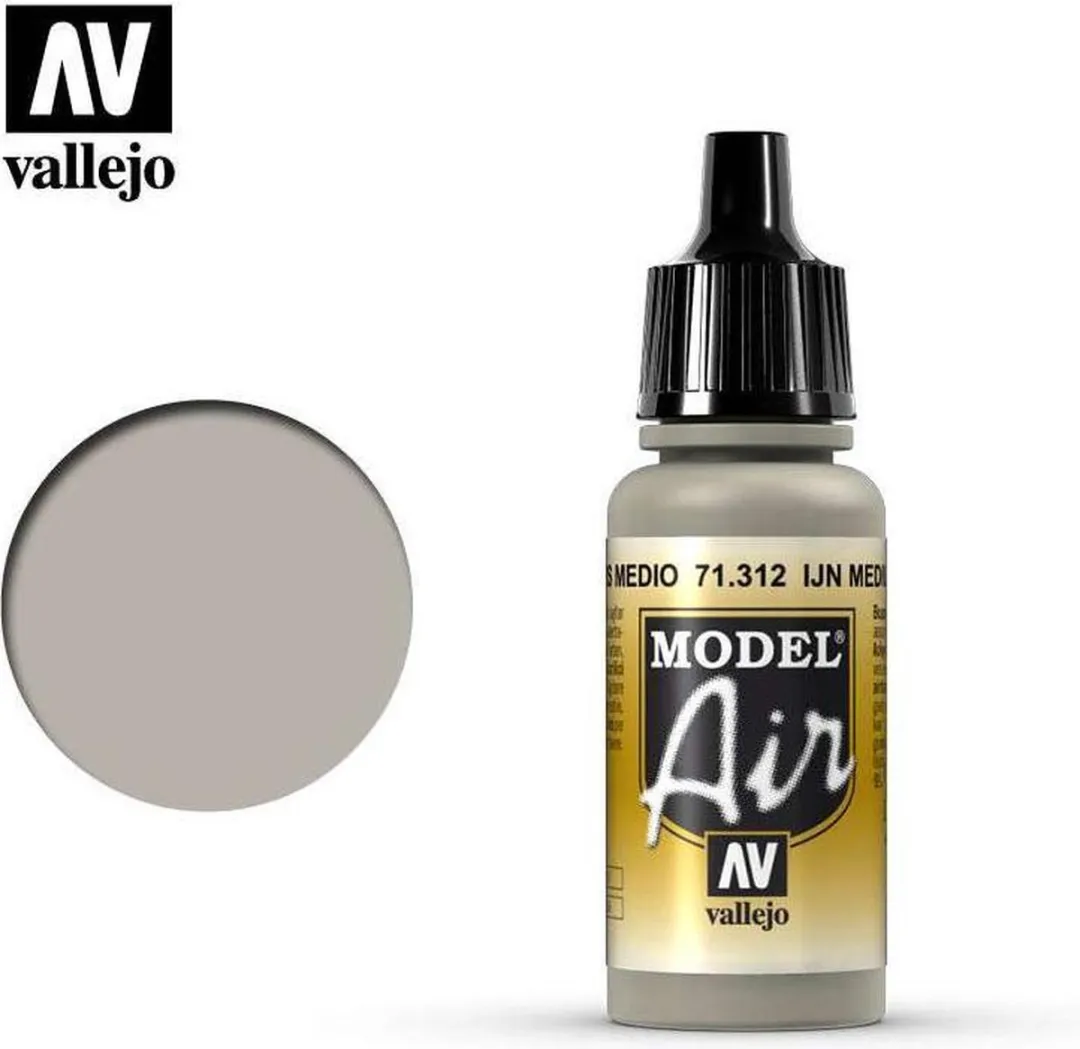 Vallejo Model Air IJN Medium Grey Acrylverf 17ml