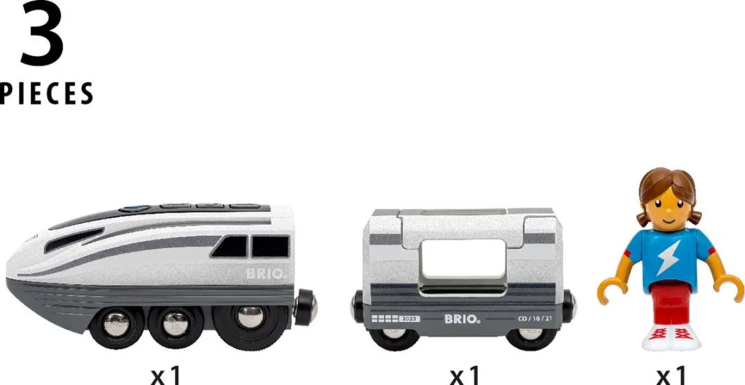 BRIO World Turbotrein 36003 - Grijs - afbeelding 6 van 6