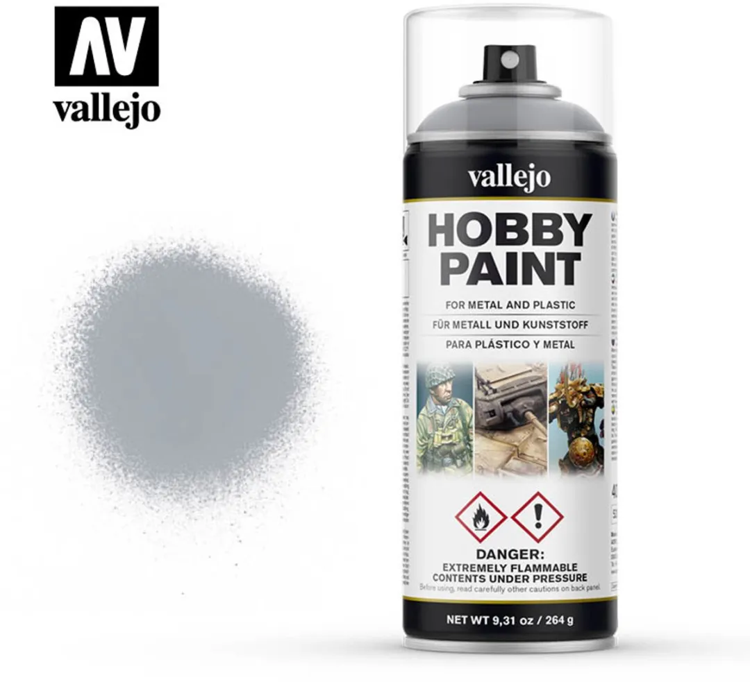 Vallejo Hobbyverf Silver Matt Spray 400ml