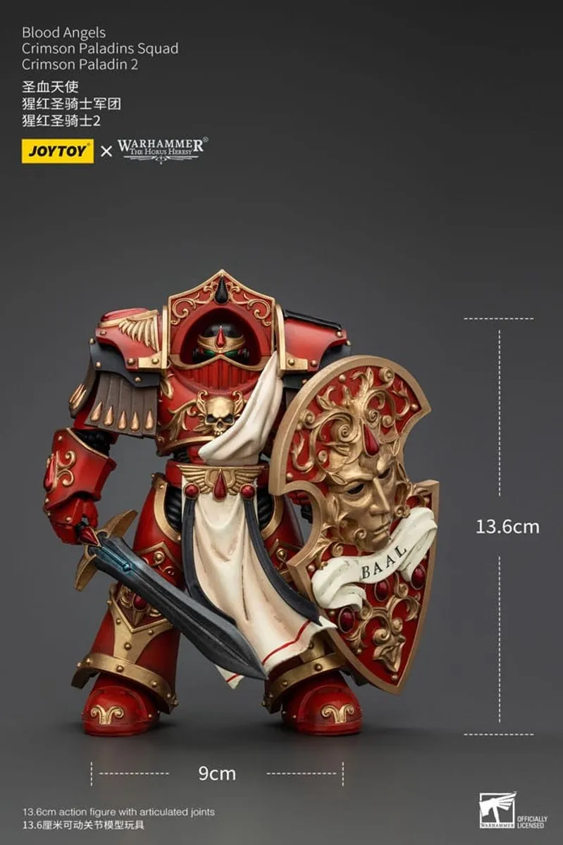 Joy Toy Warhammer The Horus Heresy Action Figure JT00324 - Blood Angels Crimson Paladins - 14cm - Multi