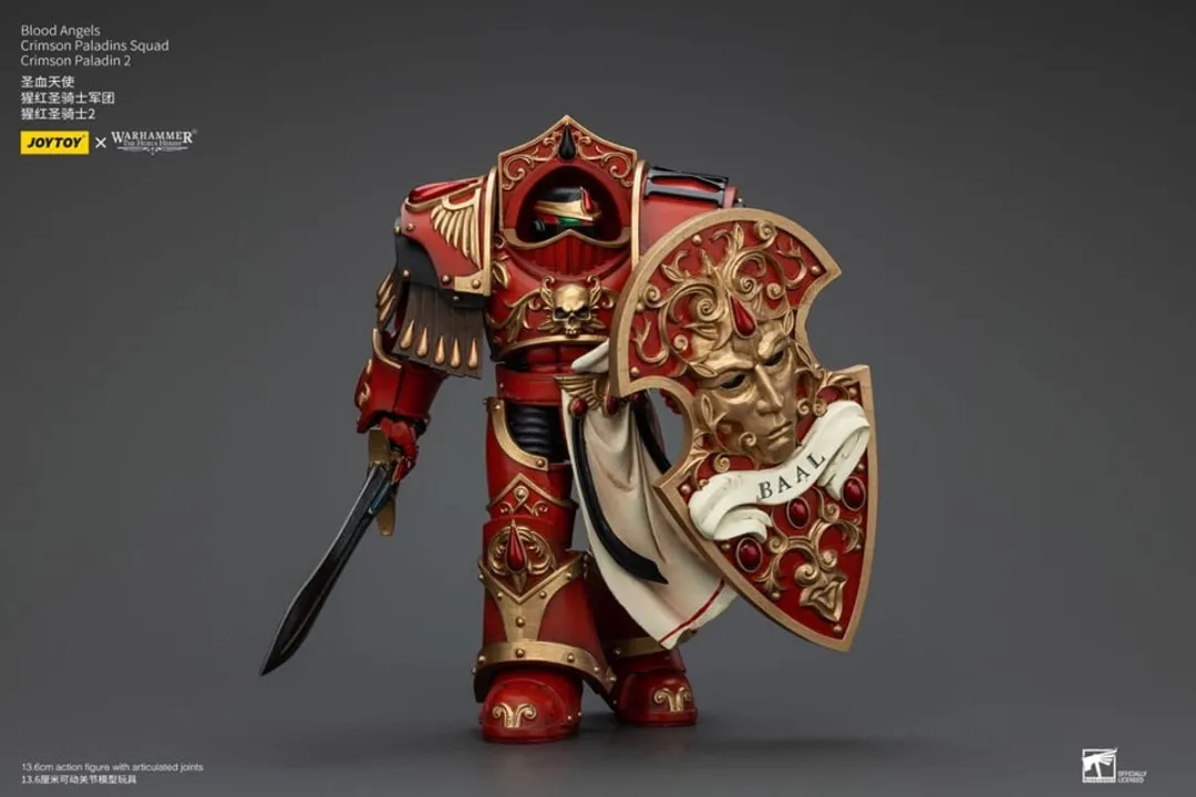 Joy Toy Warhammer The Horus Heresy Action Figure JT00324 - Blood Angels Crimson Paladins - 14cm - Multi