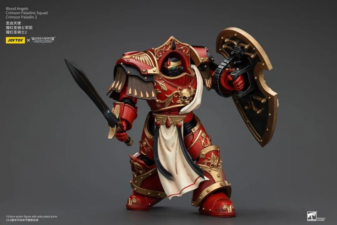 Joy Toy Warhammer The Horus Heresy Action Figure JT00324 - Blood Angels Crimson Paladins - 14cm - Multi - afbeelding 6 van 6
