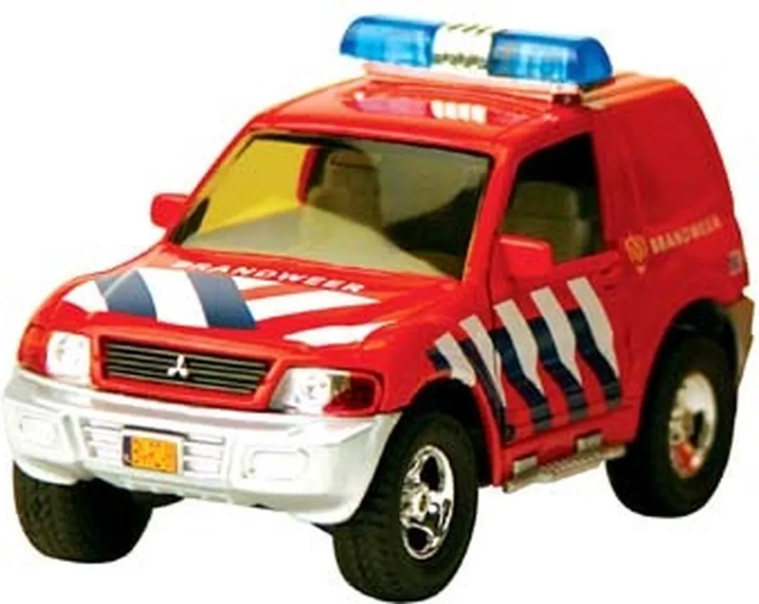 Kids GLOBE Brandweerwagen met Aanhanger Rood