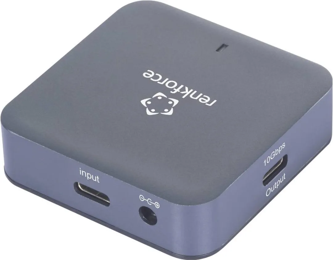 Renkforce RF-6416462 USB-Hub 4 Poorten USB 3.2 Gen2 - Aluminiumgrijs