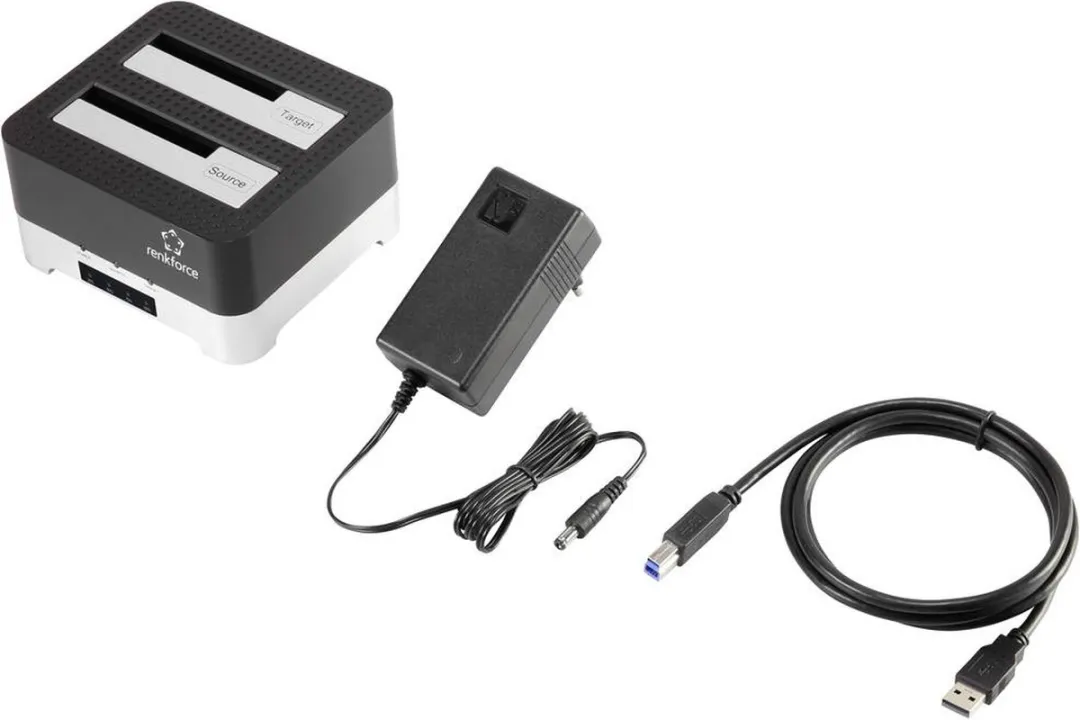 Renkforce RF-5047512 Harde Schijf-Kopieerstation - USB-A 3.0 - 2 Poorten