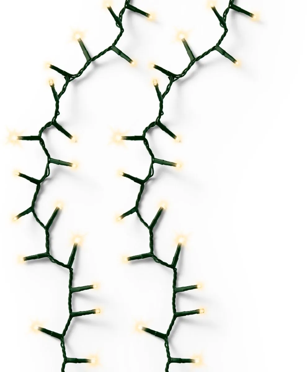 Lumineo LED Kerstverlichting Sprankeleffect 24m - Groen - Warm wit - afbeelding 6 van 6