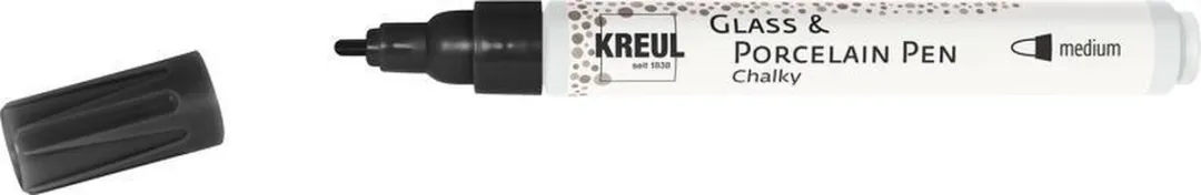 Kreul Porseleinstift Chalky Black Carbon
