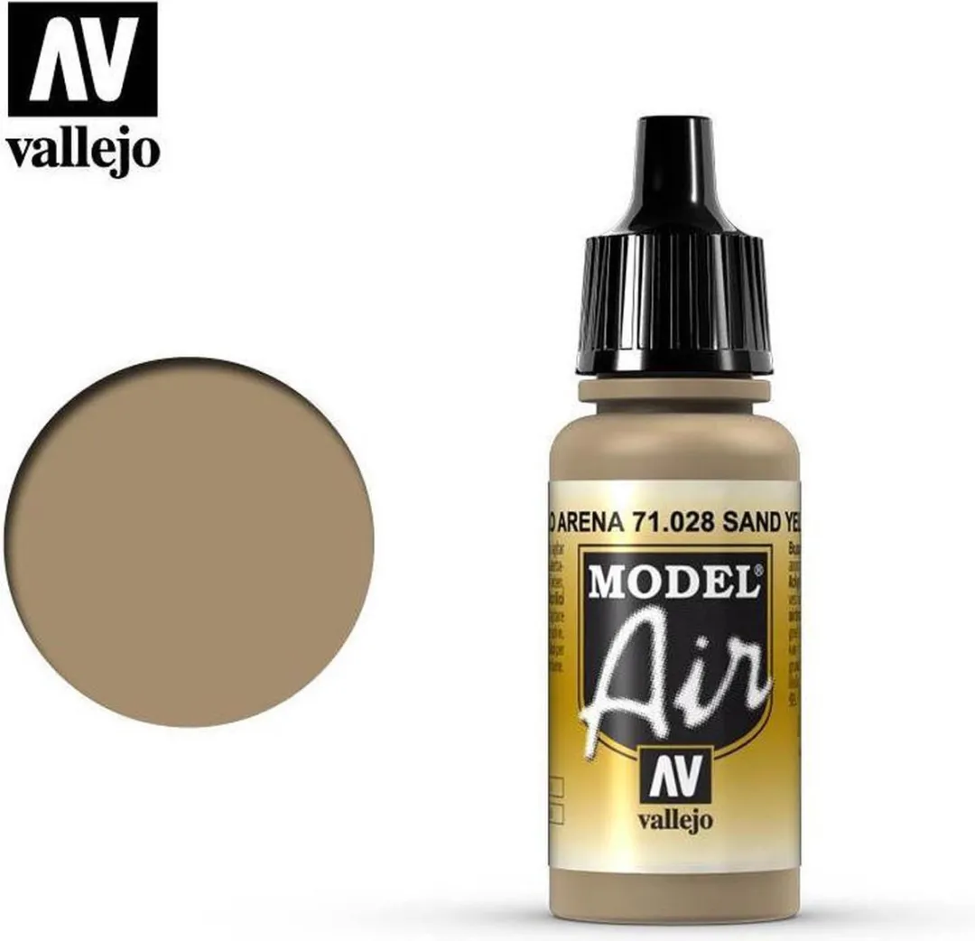 Vallejo Model Air Sand Yellow Acrylverf 17ml