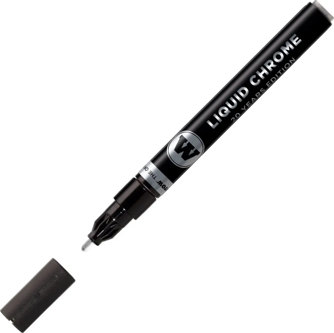Molotow Liquid Chrome Marker - 2 mm - Stift met zilver spiegeleffect
