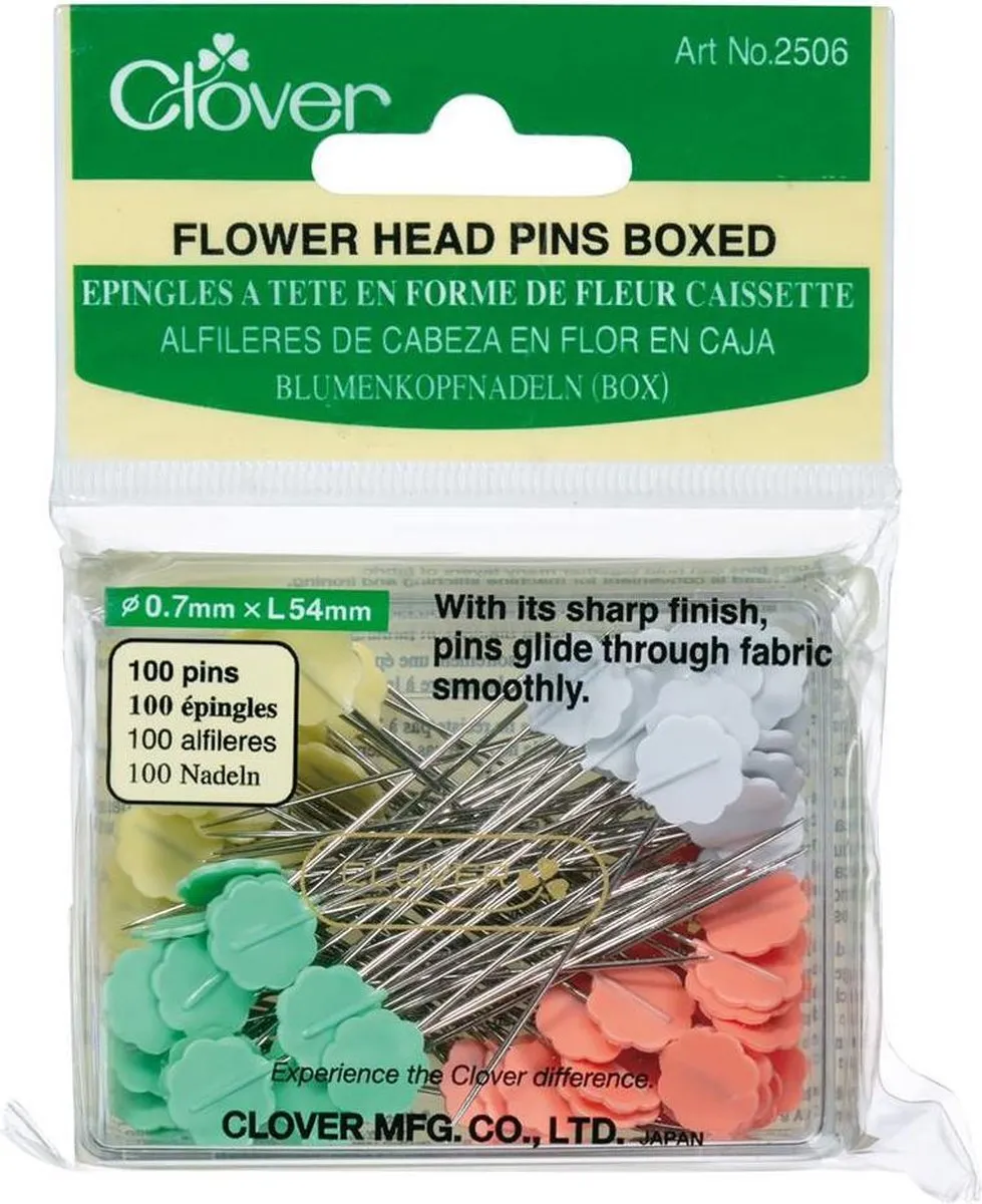 Clover Flower Head Pins